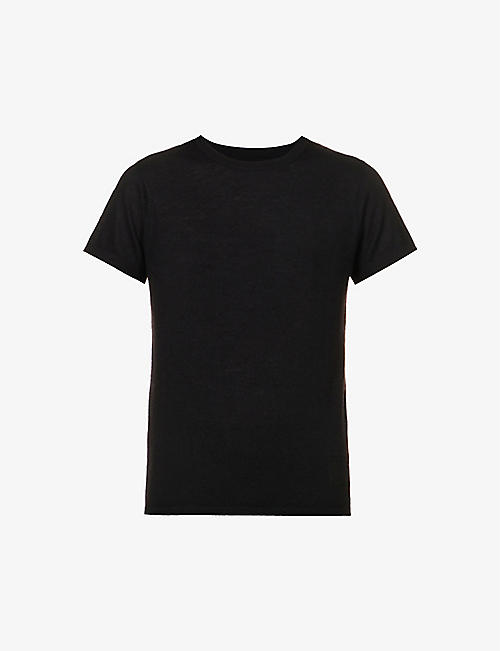 FRENCKENBERGER: Perfect brushed cashmere knitted T-shirt
