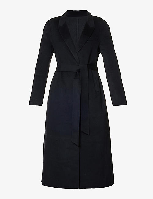 FRENCKENBERGER: Self-tie notched-lapel regular-fit cashmere coat