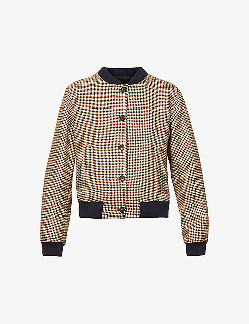 GIULIVA HERITAGE: The Hailey houndstooth wool jacket