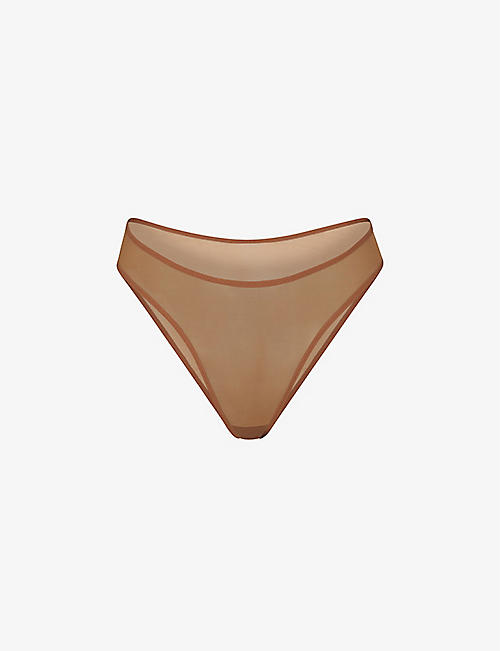 SKIMS: Ultra Fine mesh bikini briefs