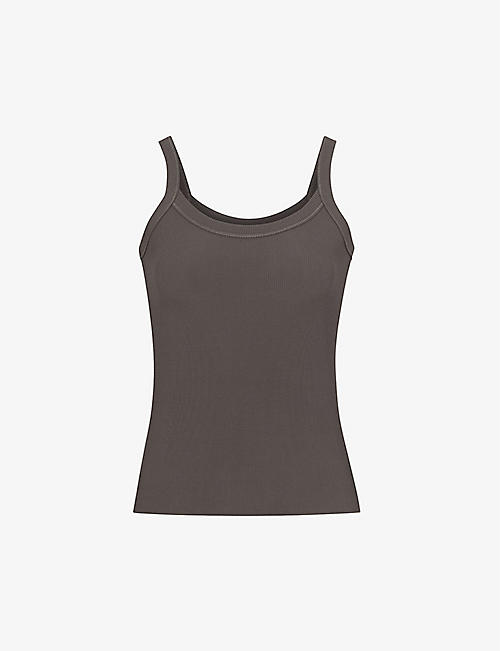 SKIMS: Utility Lounge scoop-neck stretch-woven top