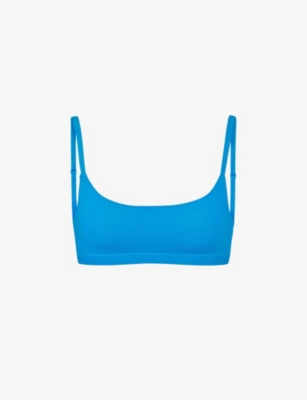 Womens Skims blue Fits Everybody Scoop-Neck Bralette