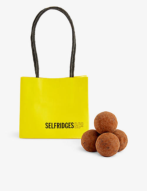 SELFRIDGES SELECTION: Mini Shopper salted caramel truffles pack of four