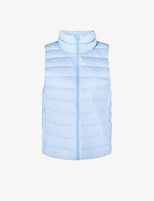 SWEATY BETTY: Pathfinder quilted recycled nylon-down gilet