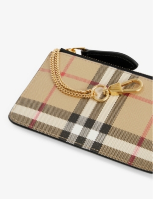 BURBERRY Kelbrook checked canvas coin case