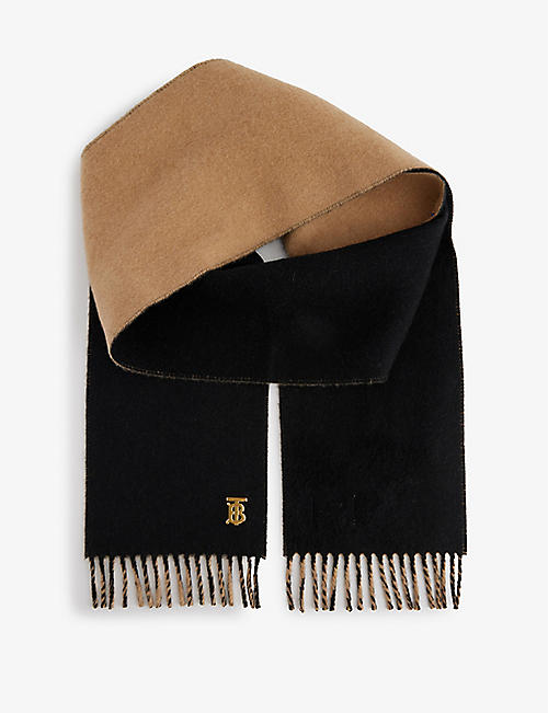 BURBERRY: Reversible cashmere scarf