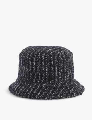 Maison Michel Jason Striped Tweed Bucket Hat In Multi