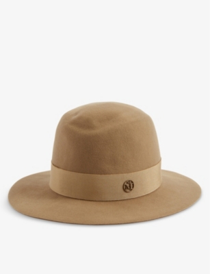 MAISON MICHEL: Virginie ribbon-embellished wool fedora hat