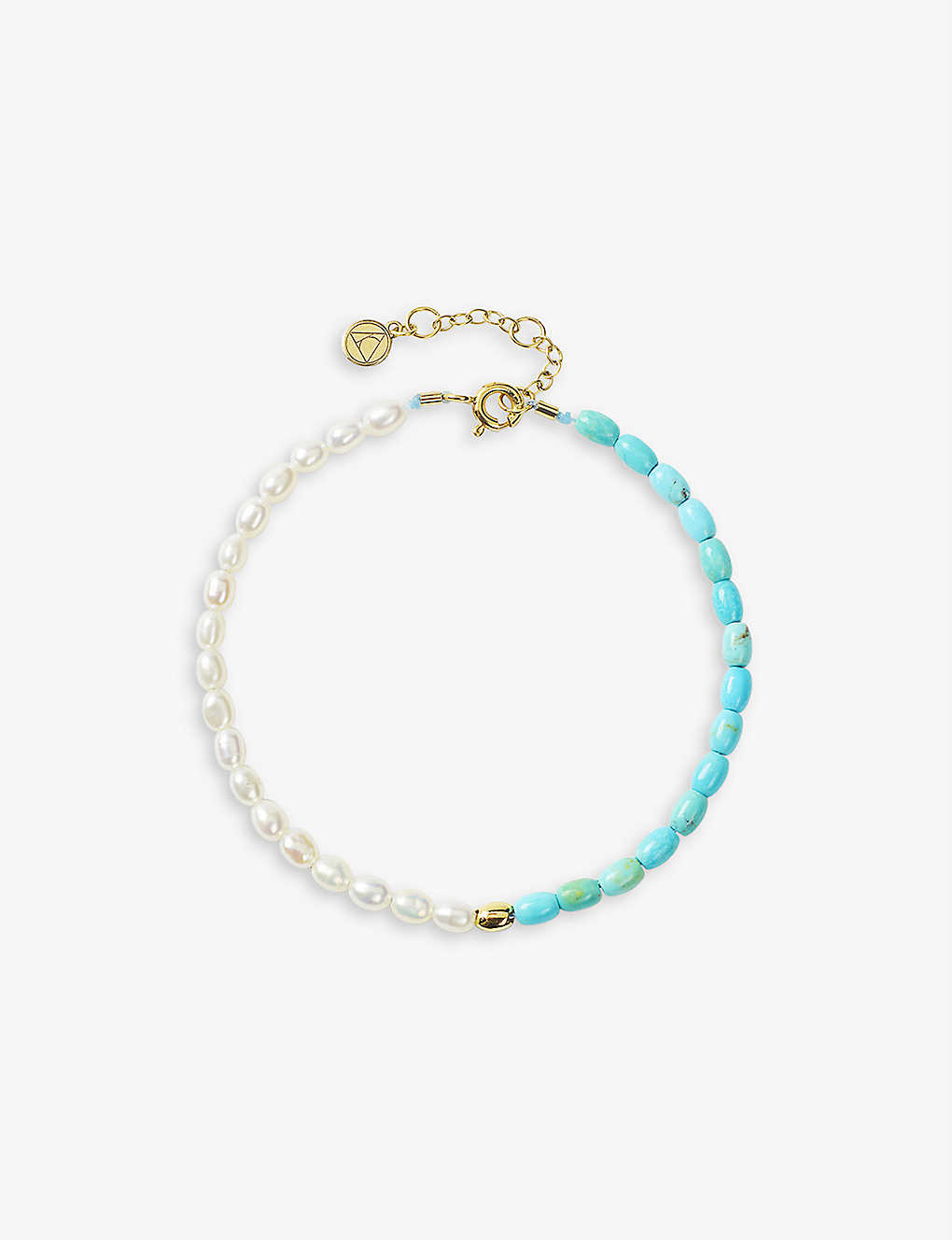 The Alkemistry Vianna 18ct Yellow-gold Turquoise And Pearl Bracelet