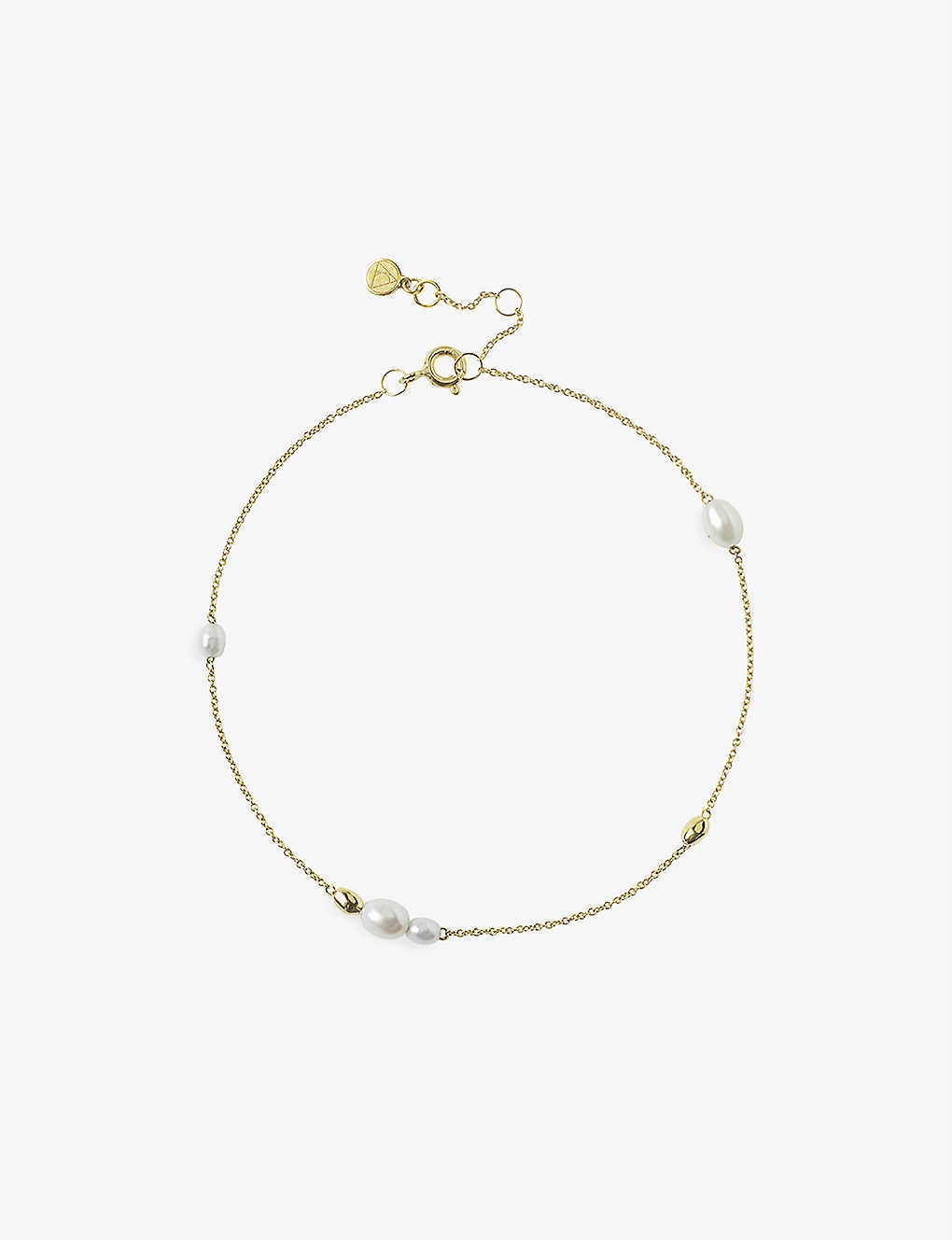 The Alkemistry Womens Yellow 18ct Yellow-gold And Pearl Anklet