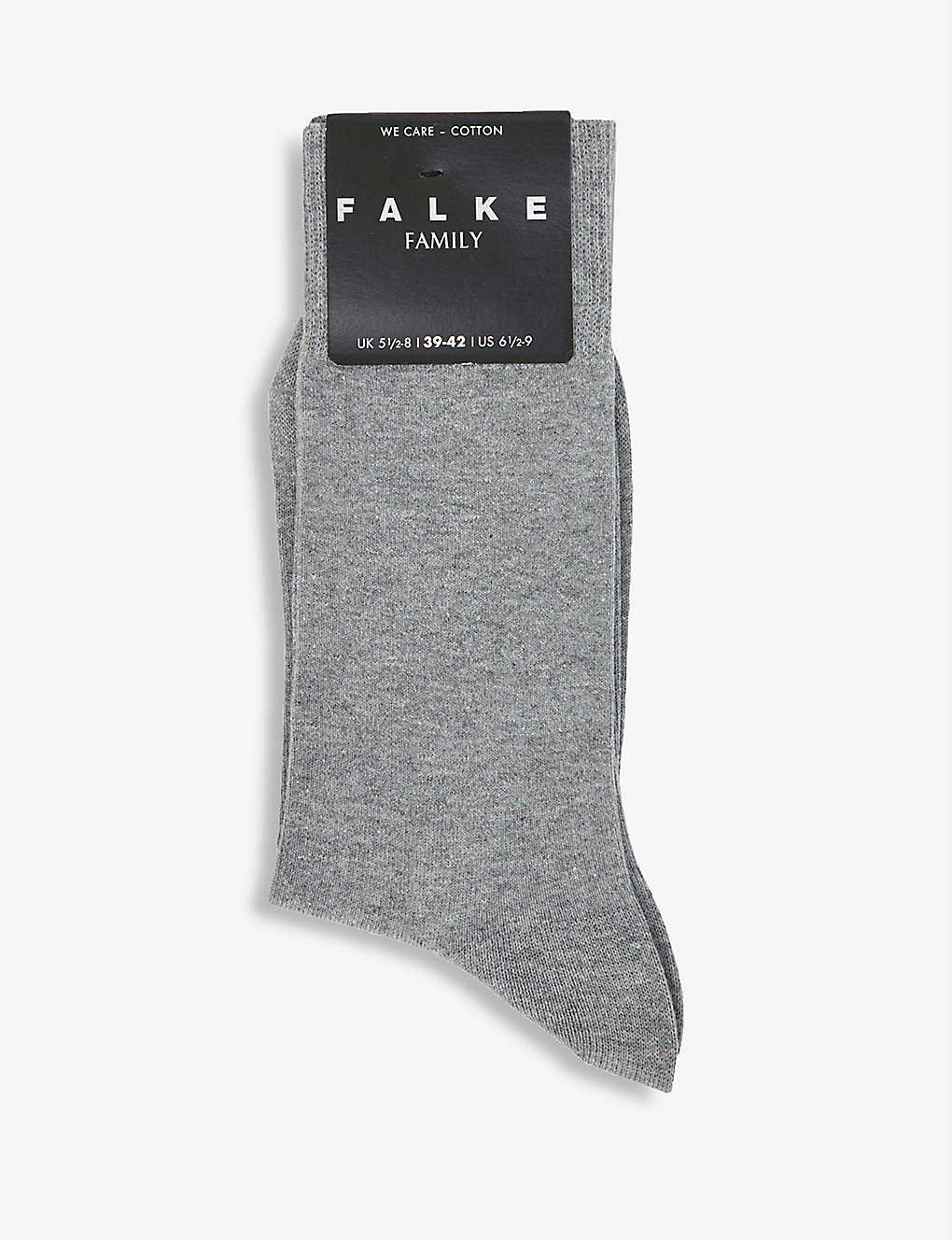Falke Family Cotton And Recycled-polyamide Blend Socks In Light Greymel.