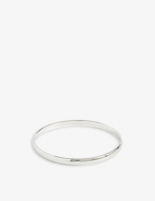KATE SPADE NEW YORK: Find the Silver Lining metal bangle