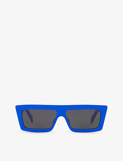 CELINE: CL40214U rectangle-frame injected sunglasses