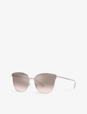 MICHAEL KORS: MK1120 Salt Lake City round-frame metal sunglasses