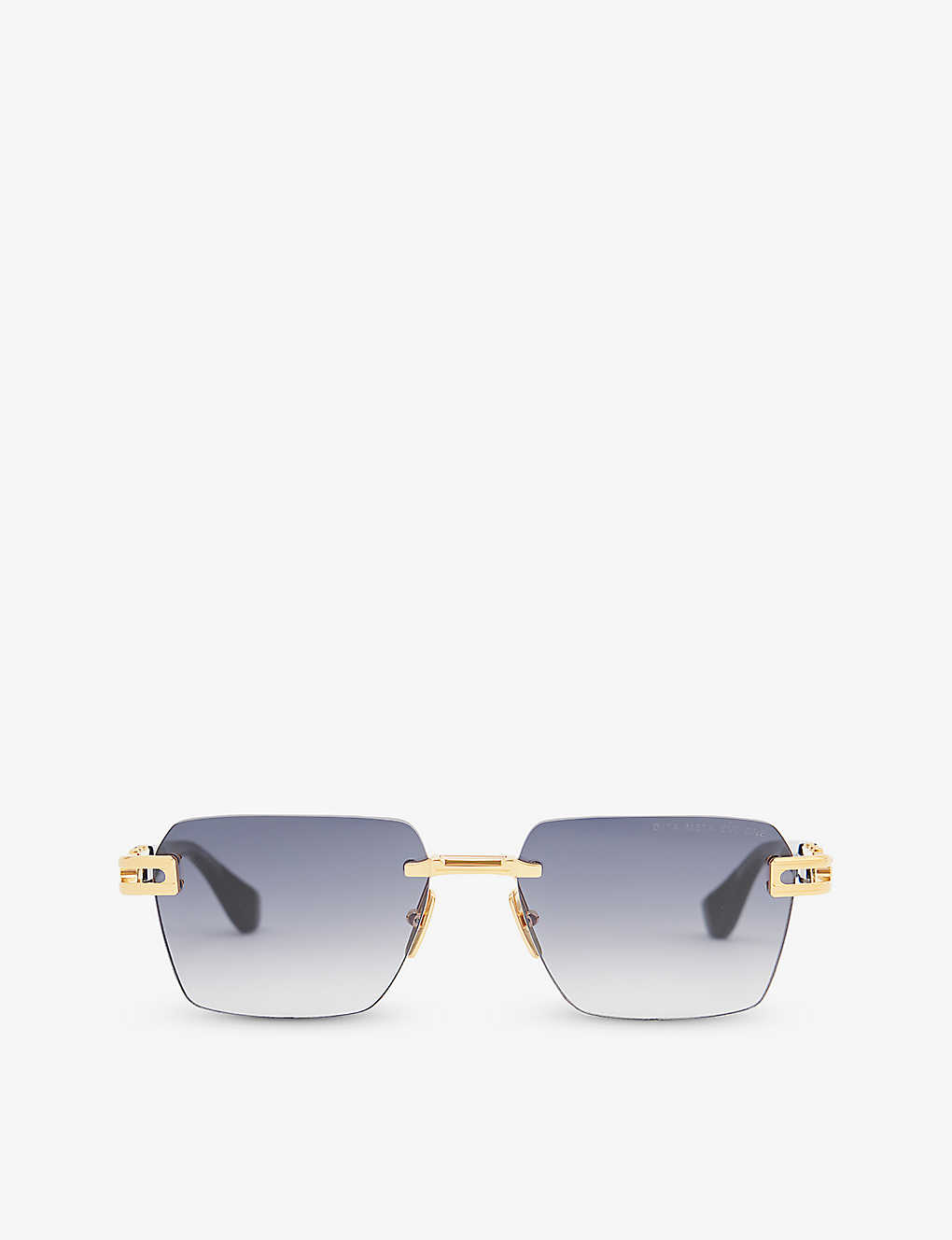 Dita Womens Gold D4000423 Square-frame Metal Sunglasses