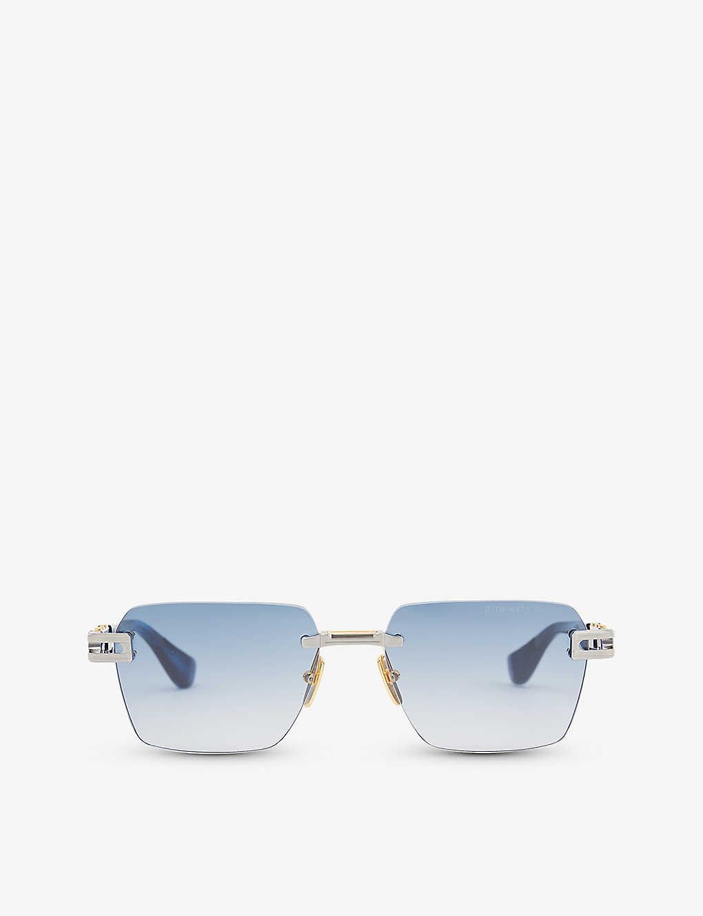 Dita Womens Silver D4000423 Square-frame Metal Sunglasses