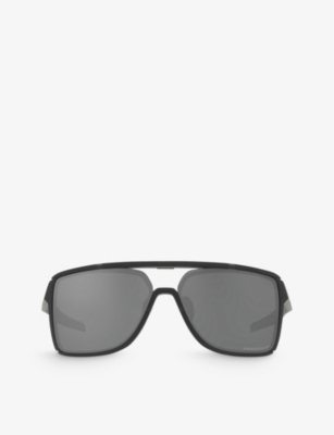 Oakley Womens Black Oo9147 Castel Square-frame Sunglasses