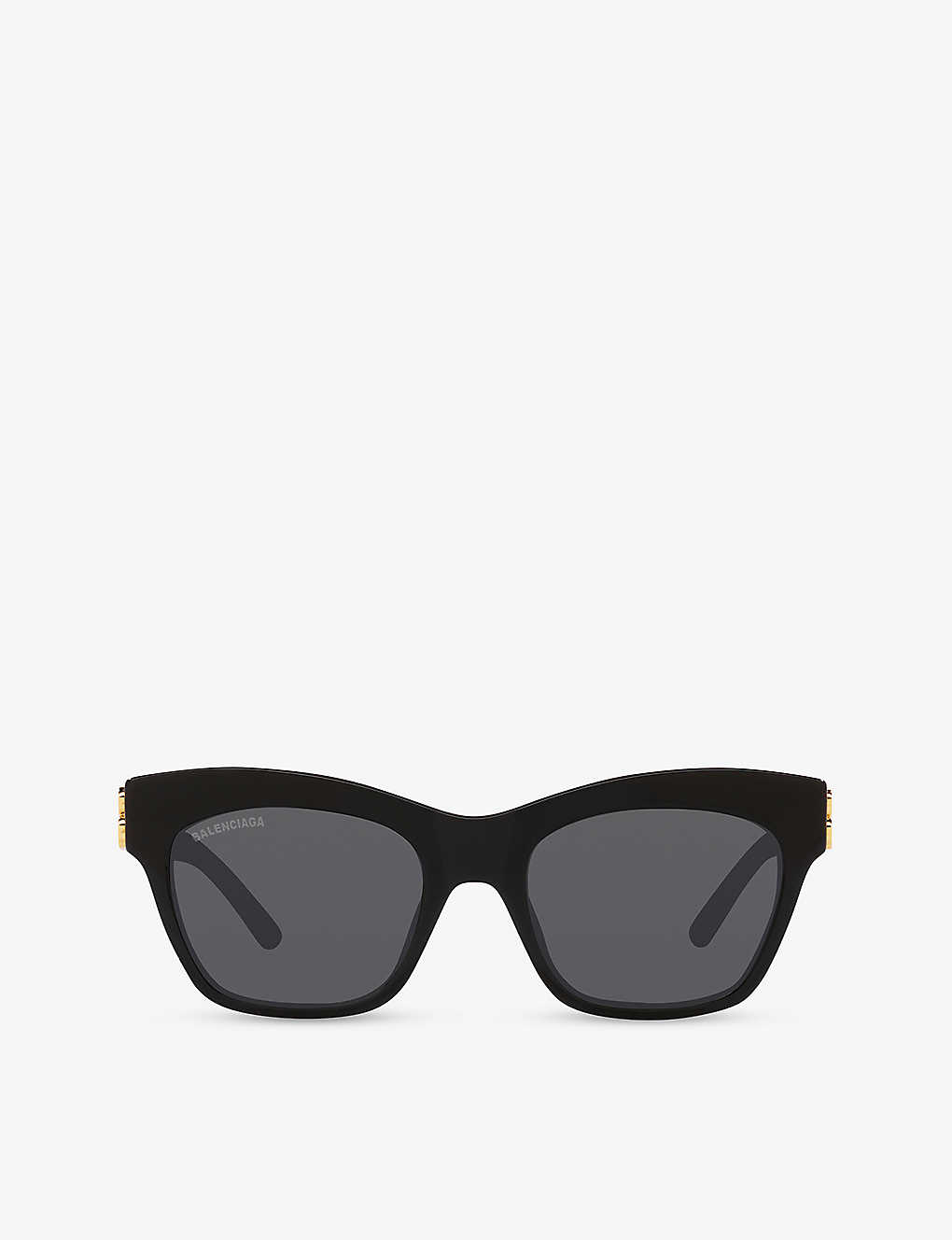 Shop Balenciaga Womens Black Bb0132s Cat-eye Frame Acetate Sunglasses
