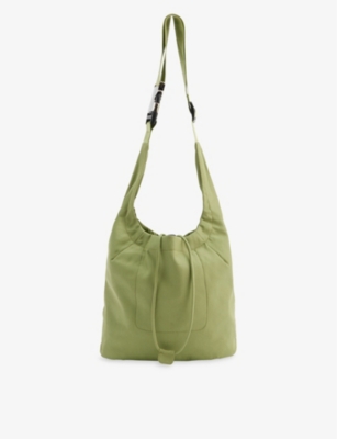 Arcs Sharp Recycled-polyester Cross-body Bag In Green