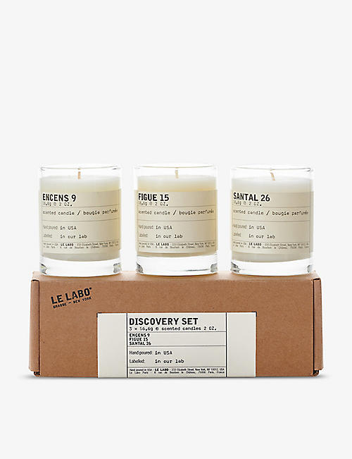 LE LABO: Candle discovery set pack of three