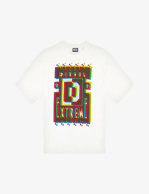 DIESEL: T-Wash-E2 graphic-print cotton-jersey T-shirt