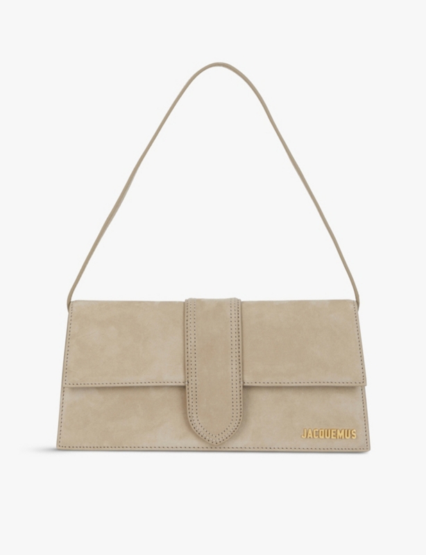 Le Bambino Long suede shoulder bag