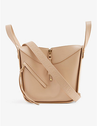 LOEWE: Hammock brand-debossed leather shoulder bag