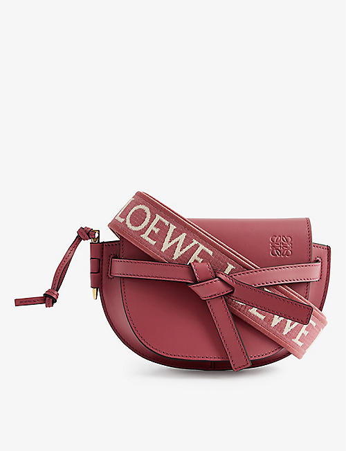LOEWE: Gate Dual brand-debossed leather cross-body bag