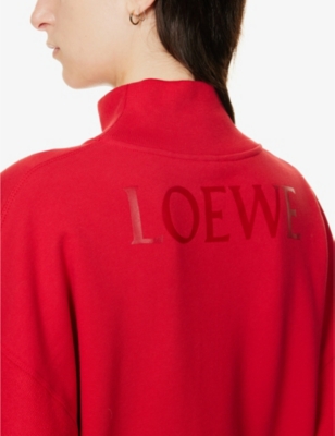 LOEWE Lips graphic-print cotton-jersey sweatshirt