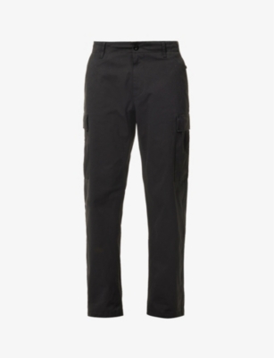 OJJ wide-leg drawstring woven cargo trousers