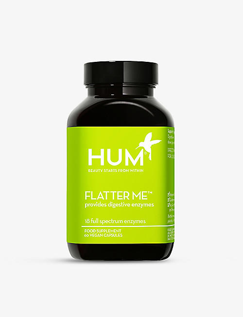 HUM NUTRITION: Flatter Me supplements 60 capsules