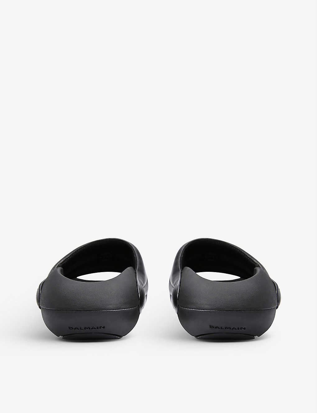 BALMAIN B-It quilted leather slides