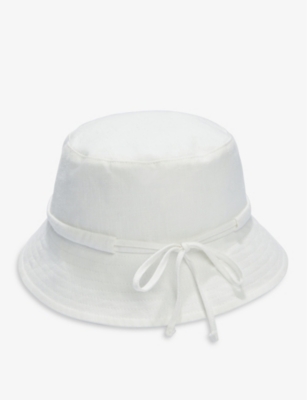 THE WHITE COMPANY: Tie-detail linen bucket hat