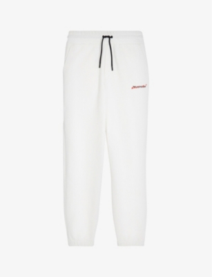 Logo-print straight-leg cotton-jersey jogging bottoms