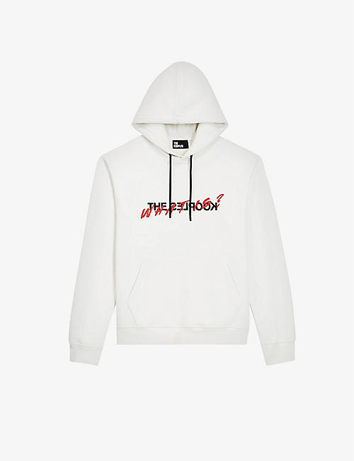 THE KOOPLES: Slogan-print relaxed-fit cotton hoody