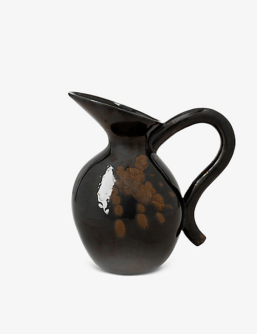 FERM LIVING: Verso dappled stoneware jug 27.5cm