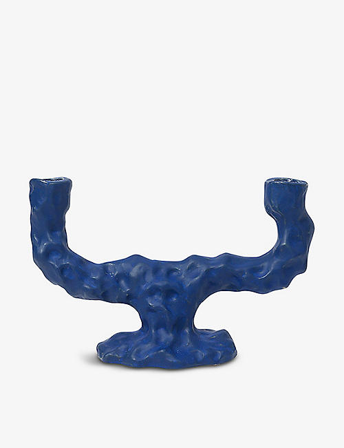 FERM LIVING: Dito double stoneware candle holder 16cm