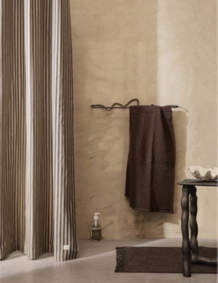 FERM LIVING: Chambray organic cotton shower curtain 205cm
