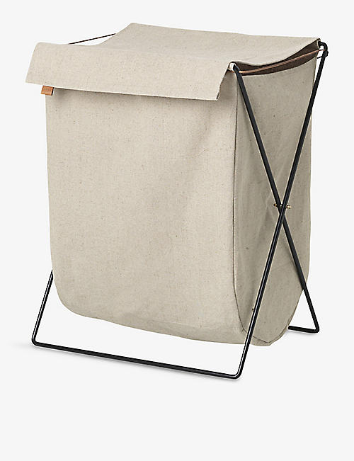 FERM LIVING: Herman foldable cotton and iron laundry stand 65cm