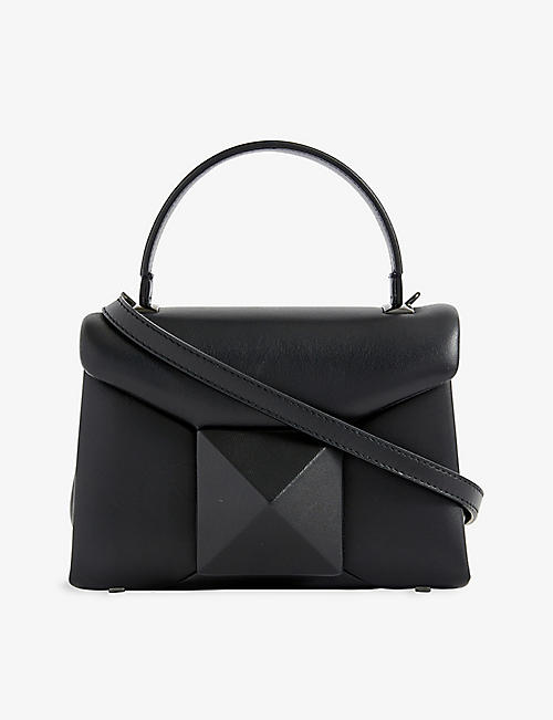 VALENTINO: One Stud leather top-handle bag