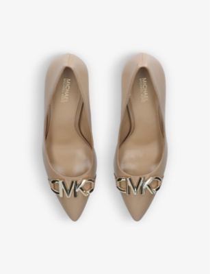 MICHAEL MICHAEL KORS Izzy logo-embellished leather courts