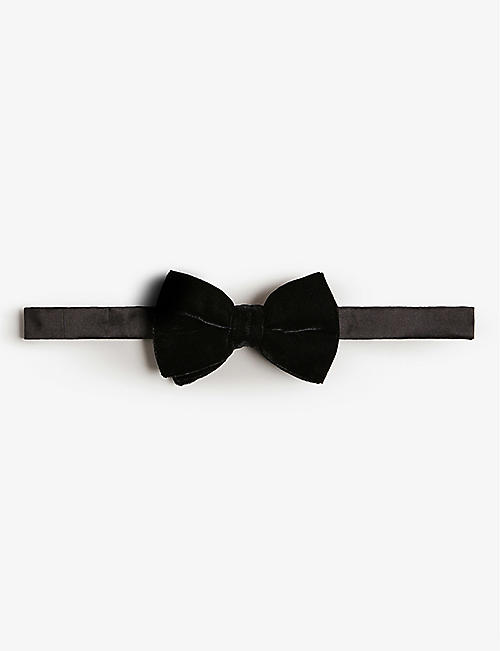 TED BAKER: Conneri clip-on velvet bow tie