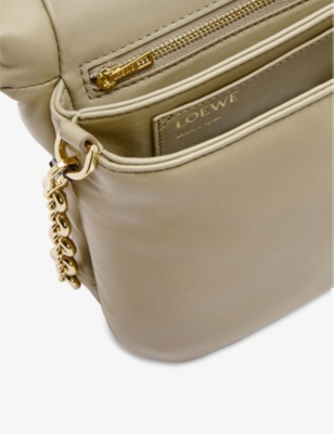 LOEWE Puffer Goya logo-embellished leather shoulder bag