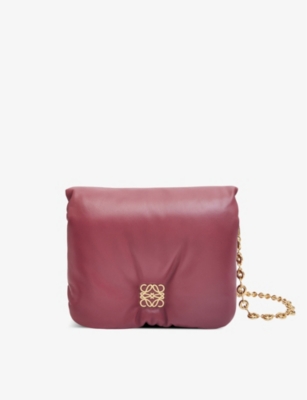 LOEWE Puffer Goya logo-embellished leather shoulder bag