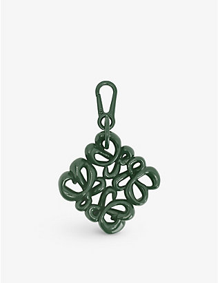 LOEWE: Inflated Anagram aluminium and stainless steel charm