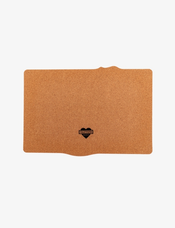 Seletti wears TOILETPAPER Globe cork place mat 45cm x 35.8cm