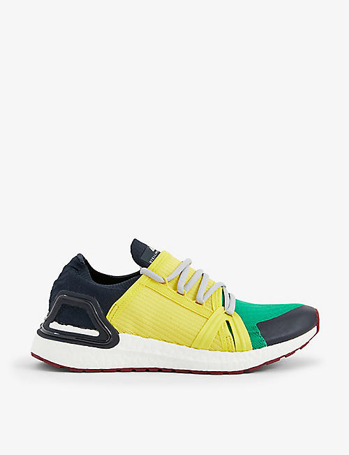 ADIDAS BY STELLA MCCARTNEY: Ultraboost 20 colour-block woven low-top trainers