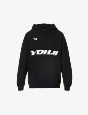 Graphic-print relaxed-fit cotton-jersey hoody