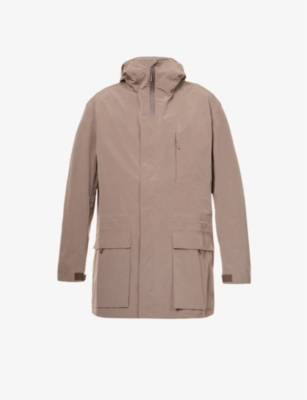 Y-3 Nylon Parka In Trace Earth