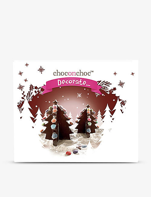 CHOC ON CHOC: Chocolate Christmas tree set 95g